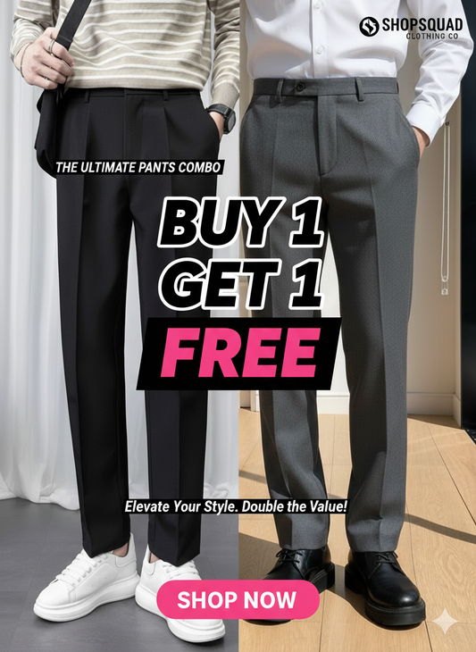 Classic Formal Trousers for Men (Buy 1 Get 1 Free🔥🔥)