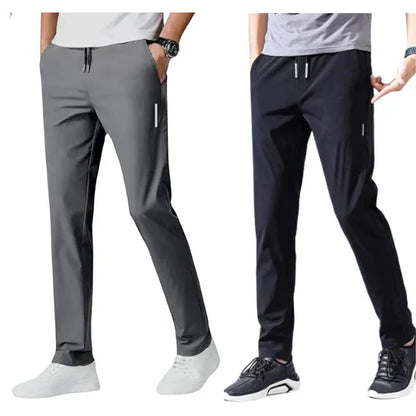 Buy 1 Get 1 Free - Combo of 2 Pcs Men's Regular Fit Lycra Track Pants (Pack of 2)